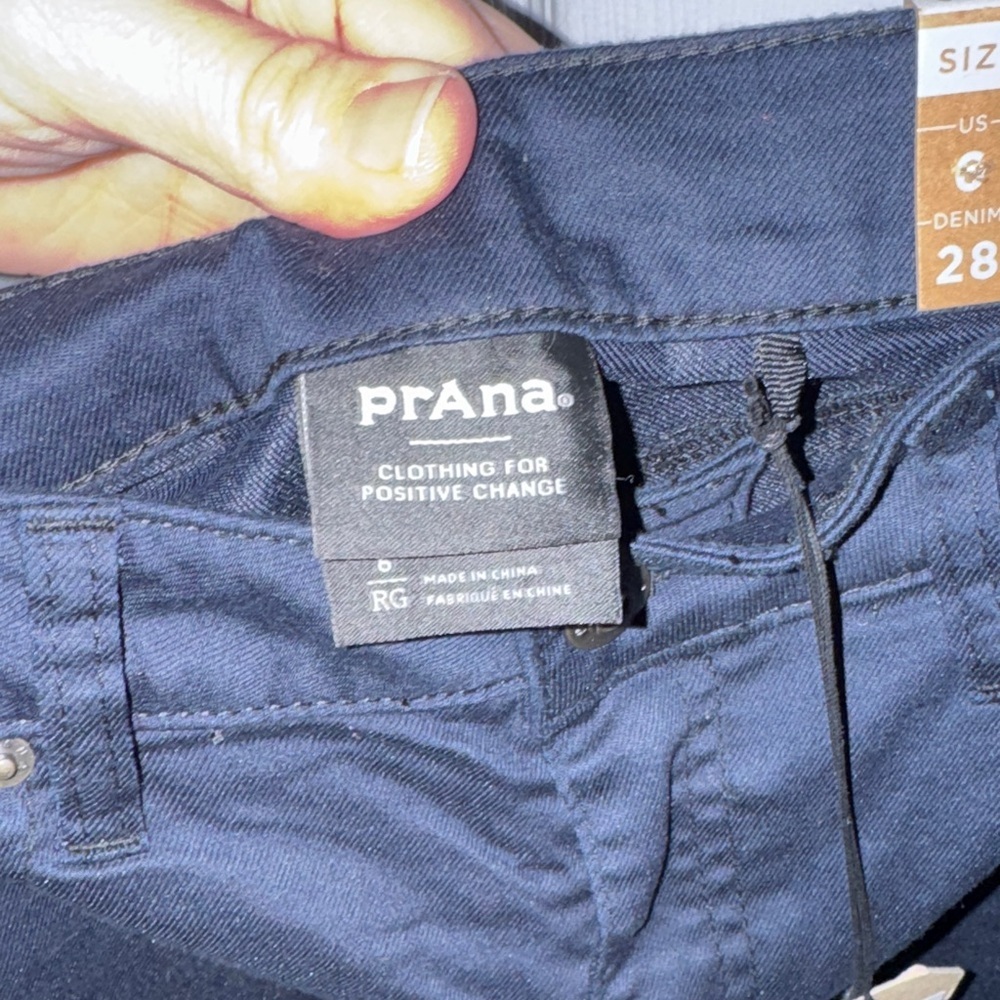 Prana Women's High Rise Jeans - Navy Blue - Picture 7 of 7